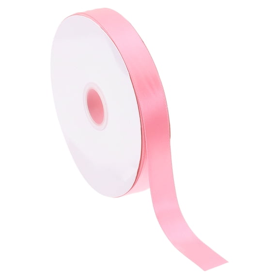 Uxcell 1/2 Inch x 60 Yards Solid Satin Ribbon, Polyester Fabric Ribbon Roll Single Faced for Gift Wrapping Crafts Wedding Birthday Bouquet Hair Bows DIY Decoration, Rose Gold