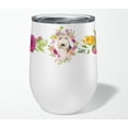 thumbnail image 4 of Carolines Treasures CK4226TBL12 Lakeland Terrier Pink Flowers Stainless Steel 12 oz Stemless Wine Glass 12 oz multicolor, 4 of 4
