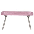 thumbnail image 4 of Reposabrazos de piel sintética para manicura con soporte para decoración de uñas, color rosa ciruela, 4 of 11