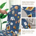 thumbnail image 5 of Yayeee 2 Pack Dining Chair Covers Stretch Parson Chairs Slipcovers Seat Protector, Cartoon Mail Truck Pattern, 5 of 6