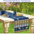 thumbnail image 5 of Home Bargains Plus Rectangle Fabric Placemats, Set of 4 Placemats, Blue Lemon Garden, Indoor Outdoor Stain and Water Resistant Fabric Placemats, Mediterranean Orchard, 5 of 5