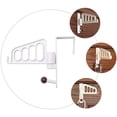thumbnail image 3 of 1 percha para el hogar, duradera, para puerta, para ropa, sombreros, artículos para el hogar (blanco), 3 of 6