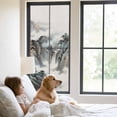 thumbnail image 3 of Chinese Ink Painting Window Privacy Film, Mountain Cloud Modern Art Static Cling UV Sun Blocking Tint Film Heat Control Windows Films for Bedroom Bathroom, Window Stickers 23.6"x59", 3 of 8