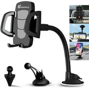 3 in 1 Car Phone Holder Mount | Car Air Vent Holder & Dashboard Mount & Windshield Mount | Phone Mount for Car | Universal For All Smartphones & Tablets | iPhone 12 11 X XR 7/7 Plus, Samsung Galaxy S