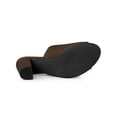 thumbnail image 5 of BLISSFUL STEP Women's Slip on Block Heel Slide Sandals Mules Coffee 6.5, 5 of 7