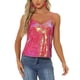 thumbnail image 1 of INSPIRAR CHIC Top de tirantes de lentejuelas para mujer, color rosa holográfico, 1 of 6