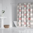 thumbnail image 2 of Pioneer Flower Floral Print Pattern Shower Curtain 84"x72" ,Bathroom Decorative Shower Curtains Set with 12 Hooks,Modern Waterproof Washable Shower Curtain, 2 of 6