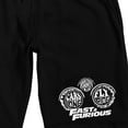 thumbnail image 2 of Fast & Furious Circle Text & Logo Men's Black Sleep Pajama Shorts, 2 of 4
