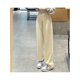thumbnail image 2 of Pantalones de chándal casuales para mujer, cintura alta, elásticos, bolsillos laterales, cordón, pierna recta, pantalones para ir de compras, escuela, albaricoque S, 2 of 8