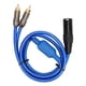 thumbnail image 1 of Cable de sonido XLR macho a RCA doble, 3,3 pies, estéreo XLR de 3 pines a 2 X adaptador de enchufe RCA Phono Y Cable divisor para amplificador de TV, 1 of 14