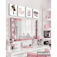 thumbnail image 4 of Glam Pink Fashion Wall Decor - Hot Pink Girly Room Decor - Beauty Room Decor Pictures Arts for Office Bedroom Bathroom - Perfume Handbags High Heels Lipstick Wall Paintings Set of 4, 8x10 in, 4 of 6