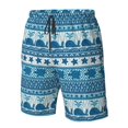 thumbnail image 4 of Logiee Sea Underwater Animals Print Mens Swim Trunks Quick Dry Board Shorts,Breathable Hawaii Beach Shorts Swimwear Bathing Suits-Large, 4 of 6