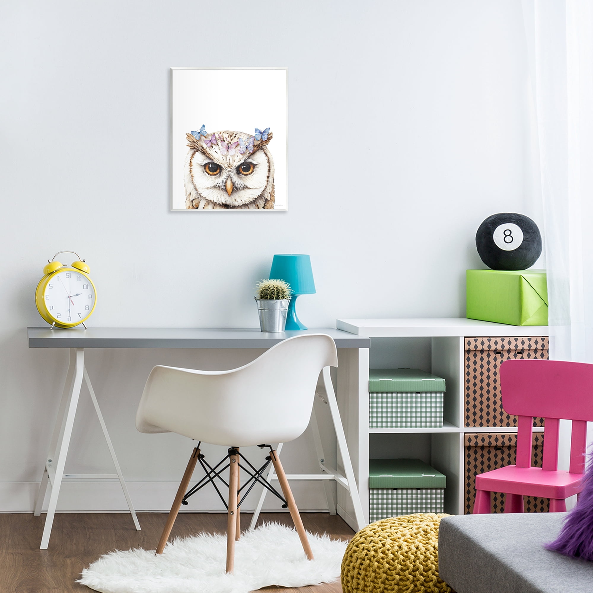 Stupell Industries Owl & Butterfly Wings Wall Plaque Art, design by Svetlana Aleynikova
