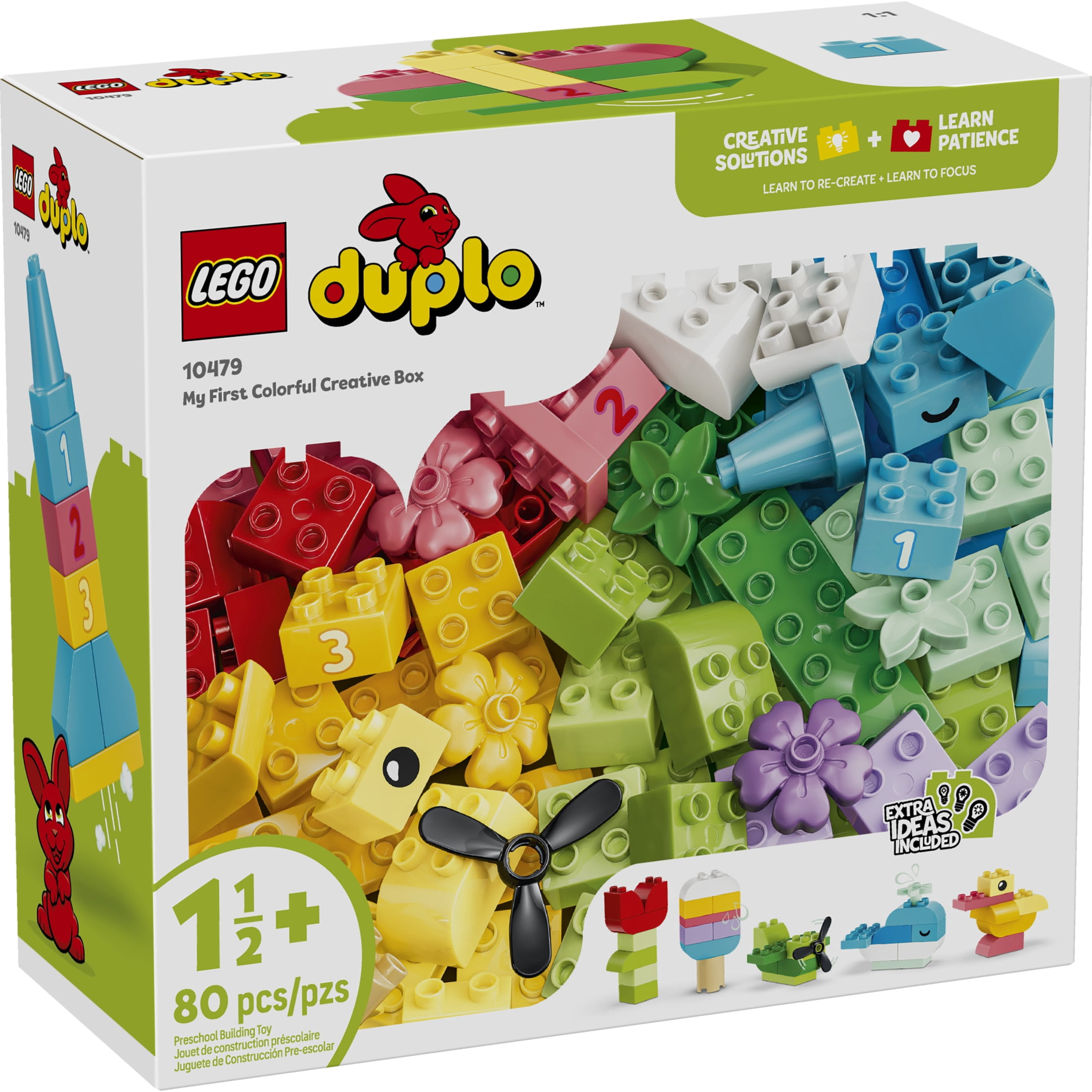 LEGO DUPLO Classic Colorful Creative Box - Educational Building Toy for Toddlers, Ages 1.5+ - Learning Toy for Boys & Girls - Gift for Birthdays - 10479