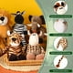 thumbnail image 3 of Juego de 6 juguetes de animales de peluche de safari para niños y niñas, lindo león, elefante, cebra, jirafa, tigre, mono para fiestas temáticas de animales S, 3 of 5