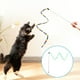 thumbnail image 5 of Juguete para gato, varita para gato, juguete interactivo para gato, campana para gato interior, tira de felpa de arco iris, 5 of 5