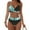 Mint Green, variant on COMVALUE Women's High Waisted Bikini Sets Push Up Twist Front Spaghetti Straps Ruched Two Piece Swimsuit Bathing Suit (Mint Green, S)