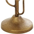 thumbnail image 4 of DecMode 2 Candle Gold Metal Abstract Mushroom Inspired Candle Holder, Set of 2, 4 of 11