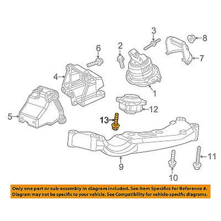 - CHRYSLER OEM Engine Motor Transmission-Transmission Mount Bolt 6101759