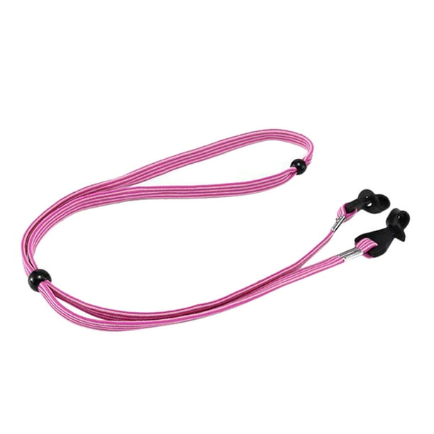 Sujetador de gafas ajustable, sujetador de gafas de cuerda de ajuste universal. Rosado