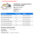 thumbnail image 2 of Throttle Body - Compatible with 2014 - 2019 Chevy Impala 2015 2016 2017 2018, 2 of 2