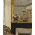 thumbnail image 2 of Édouard Vuillard 15x18 Gold Ornate Wood Frame and Double Matted Museum Art Print Titled - Vase of Flowers on a Mantelpiece (C. 1900), 2 of 4