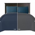 thumbnail image 1 of Colcha King Size Aquila Doble Vista Azul Marino/Gris, 1 of 4