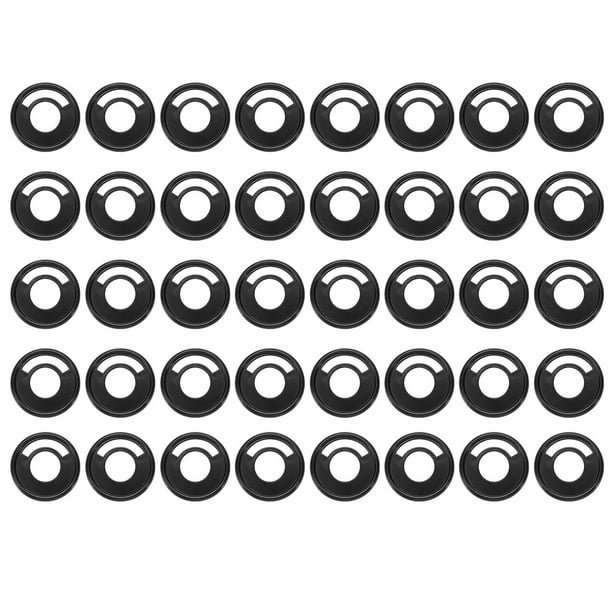 Discos de encuadernación de plástico Uxcell 40 Pcs 1.1 pulgadas Discos de expansión Discbound anillo de encuadernación negro