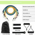 thumbnail image 5 of Stackable Resistance Bands 100Lbs Set with Handles, Ankle Straps & Door Anchor, Ideal for Home Gym & Yoga, 5 of 5
