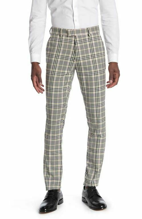 TOPMAN Men's Stretch Skinny Plaid Pants W48 L34 Kuwait Ubuy