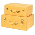 thumbnail image 4 of Decorative Tufted Velvet Suitcase Treasure Chest Set of 2, 4 of 10