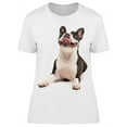 thumbnail image 1 of Innocent Terrier Looks Up T-Shirt Women -Image by Shutterstock, Female Medium, 1 of 2