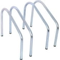 thumbnail image 6 of Heavy-Duty 2-Bike Floor Parking Rack Stand for Indoor/Outdoor Use, Stable Bike Organizer for Garage and Outdoor Use, Silver, 6 of 8