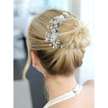 Mariell Vintage Wedding Bridal Hair Comb With Austrian Crystals