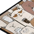 thumbnail image 2 of Kitchen Mat Cute Cats Drinks Coffee Kitchen Rug Mat Anti-Fatigue Comfort Floor Mat Non Slip Oil Stain Resistant Easy to Clean Kitchen Rug Bath Rug Carpet for Doormat Home Decor Gifts, 2 of 7