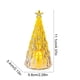thumbnail image 3 of Luz nocturna de árbol de Navidad de plástico transparente brillante | Decoración navideña de escritorio | Lámpara ambiental LED para oficina en casa | Ambiente acogedor de cuento de hadas, 3 of 6