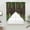 Brown, variant on Spring Leaves Swag Curtains for Kitchen/Bedroom/Living Room, Pastoral Garden Botanical Rustic Burlap Scalloped Curtains 63 Inch Long, Window Swag Topper Curtains Valances 2 Panels Set 36"x63"
