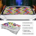thumbnail image 3 of Yiaed Colorful Bulldog Print Car Windshield Sunshade Front Auto Car Front Window Sun Shade Foldable Sun Visor Shield Cover Auto Accessories for Sedan SUV Truck-Small, 3 of 5