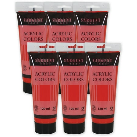 UPC: 0194629120727 | Sargent Art Acrylic Paint Tube 120 ml Primary Magenta Pack of 6