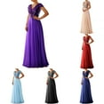 thumbnail image 7 of Women Ladies Bridesmaid Wedding Maxi Dress Cocktail Prom Ball Gown Evening Party, 7 of 7