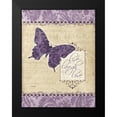 thumbnail image 2 of Stimson, Diane 12x14 Black Modern Framed Museum Art Print Titled - Bfly Damask 1, 2 of 5