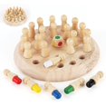 thumbnail image 3 of Wooden Memory Match Stick Chess Game Set, Funny Block Board Game Parent-child Interaction Toy For Boys And Girls Age 2 And Up, 3 of 5