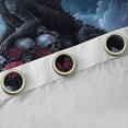 thumbnail image 4 of Manfei 3D Western Dragon Blackout Curtains Set of 2 (52x84 Each), Romantic Rose Flower Window Curtains, Gothic Skeleton Skull Curtains and Drapes, Living Room Curtains Decor, 4 of 6