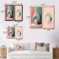 thumbnail image 4 of Designart "Retro Minimalism in Pink Geometric Dreaming III" Modern Geometric Wall Art Set Of 2 - Modern Pink Gallery Set For Office Decor, 4 of 6