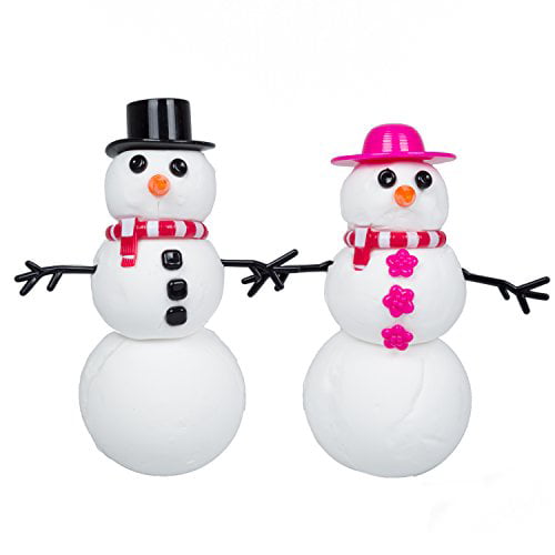Snowman Crafts DIY Kits Melting Snowman Floof Snowman White Playdoh Christmas Stocking Stuffers Reusable Indoor Snow Floof Modeling Clay Air Dry Clay Foam Clay Snowman for Kid 