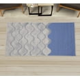 thumbnail image 1 of Ocean Decorative Rug, Sea Waves Illustration Features Liquid Ocean Motion Water Tides Image Art, Quality Carpet for Bedroom Dorm and Living Room, 6 Sizes, Purpleblue, by Ambesonne, 1 of 1