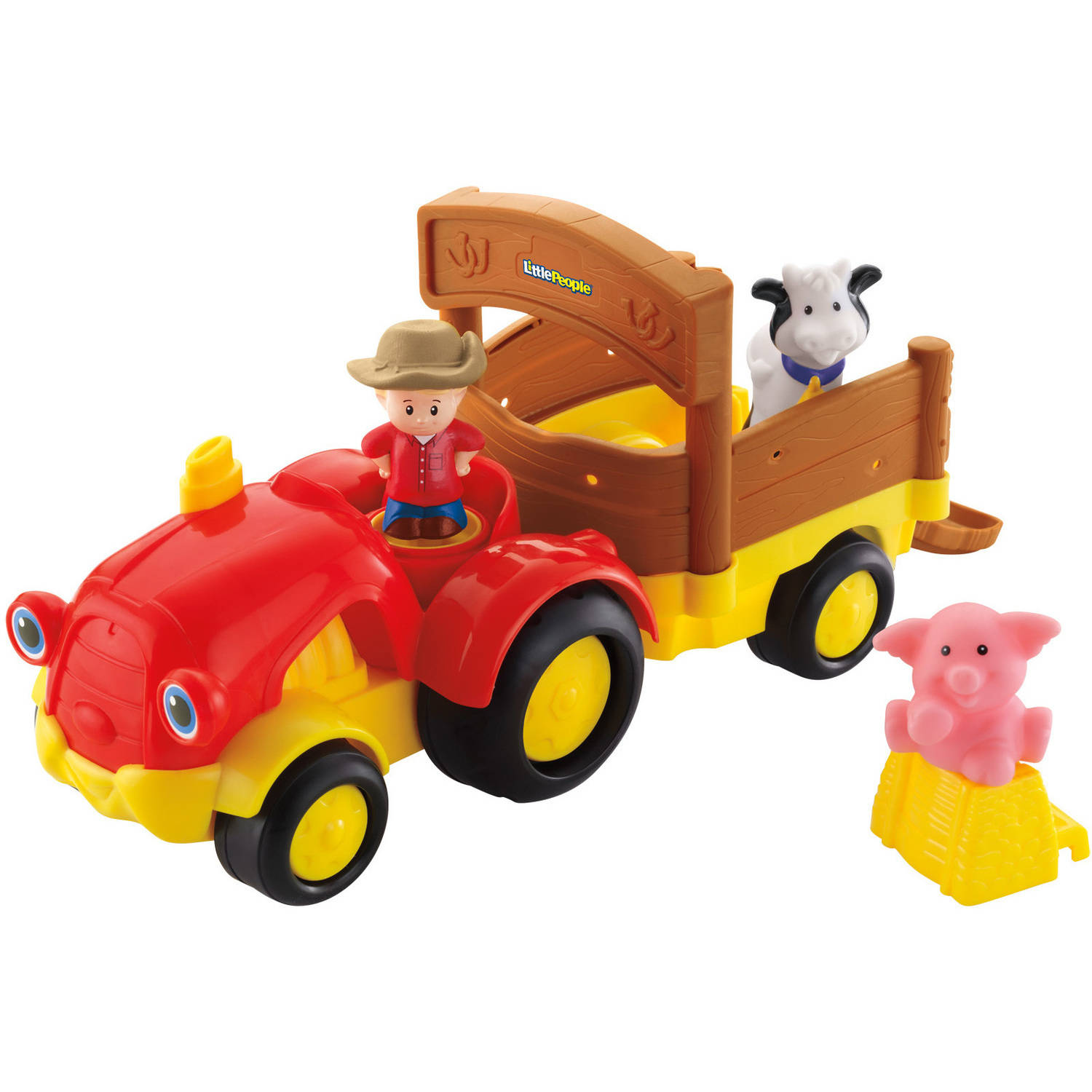 Fisher-Price Little People Tow 'n Pull Tractor - image 3 of 4