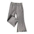 thumbnail image 5 of Mnyotv Girls' Pants Casual Toddler Girl Elastic Waist Yoga Pants Printed Flared Leggings Size 6-7 Years, 5 of 5