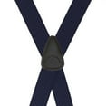 thumbnail image 3 of Suspender Store Mens Jacquard Checkered Clip Suspenders Navy 42" for 5'0" to 5'9" tall, 3 of 4