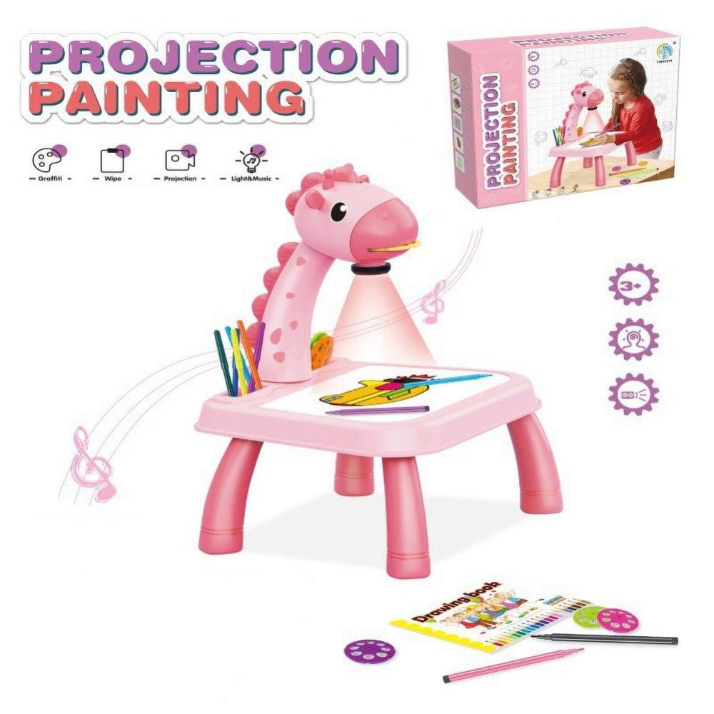 Willstar Drawing Projector Table for Kids Drawing Board Doodle Sketch Pad  Trace and Draw Projector Toy Writing Painting Learning Desk with Smart  Projector with Light Music Home School Gifts 